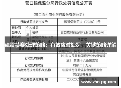 魏震禁赛处理策略：有效应对处罚，关键策略详解